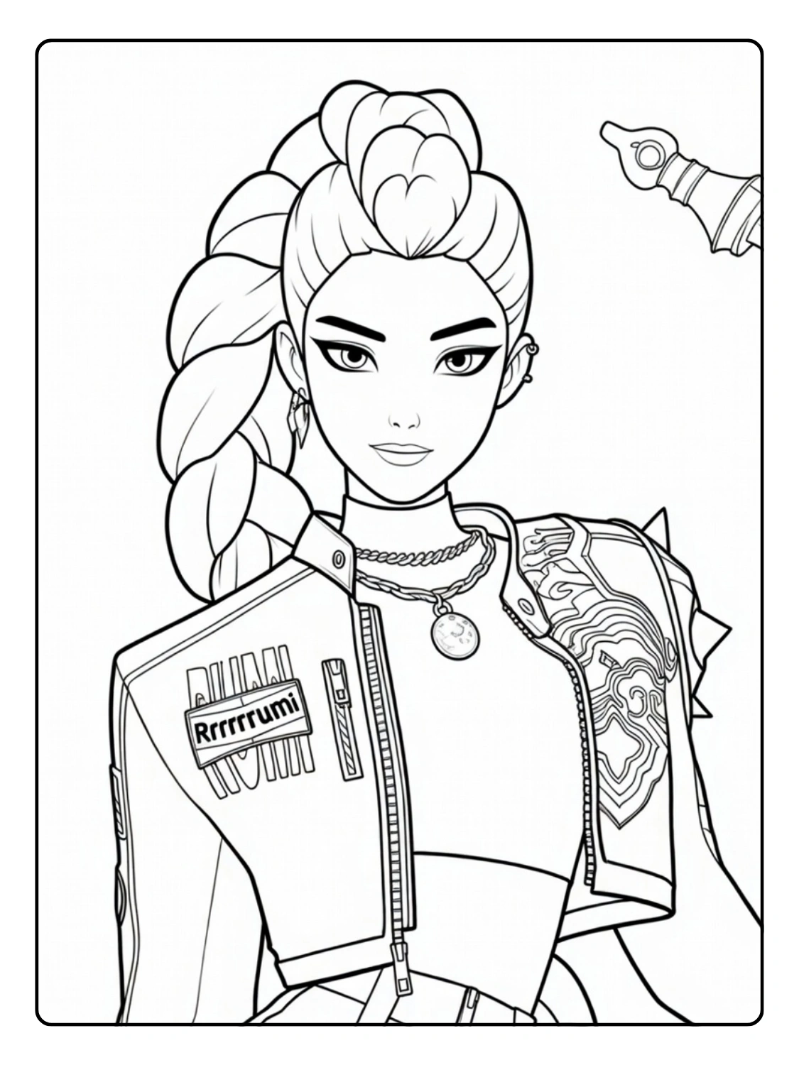 Rumi Coloriage (Kpop Demon Hunters) (8)