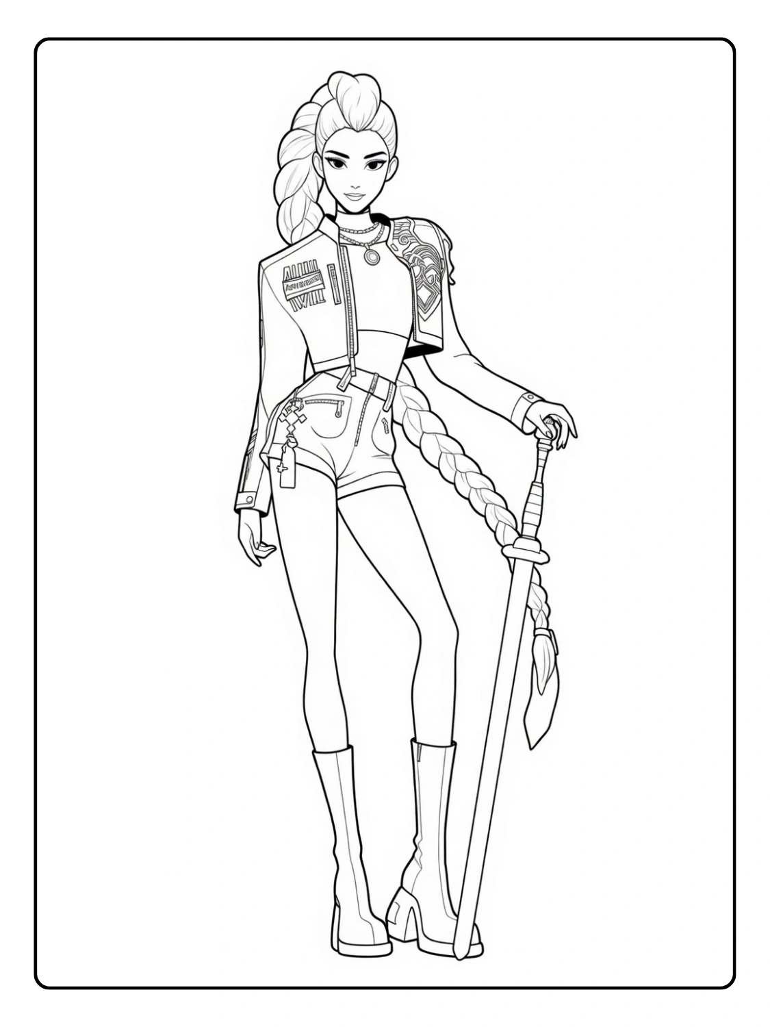 Rumi Coloriage (Kpop Demon Hunters) (9)