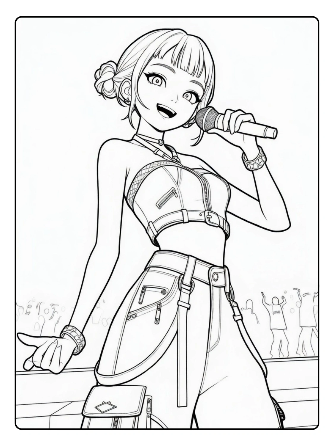 Zoey Coloriage (Kpop Demon Hunters) (2)