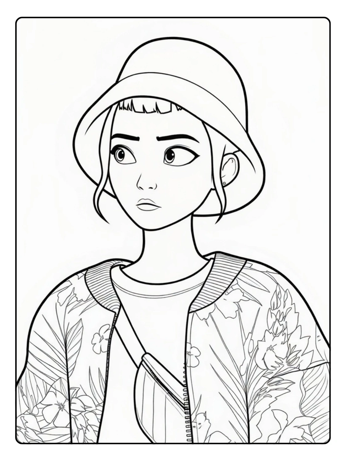 Zoey Coloriage (Kpop Demon Hunters) (7)