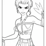 Zoey Coloriage (Kpop Demon Hunters) (8)