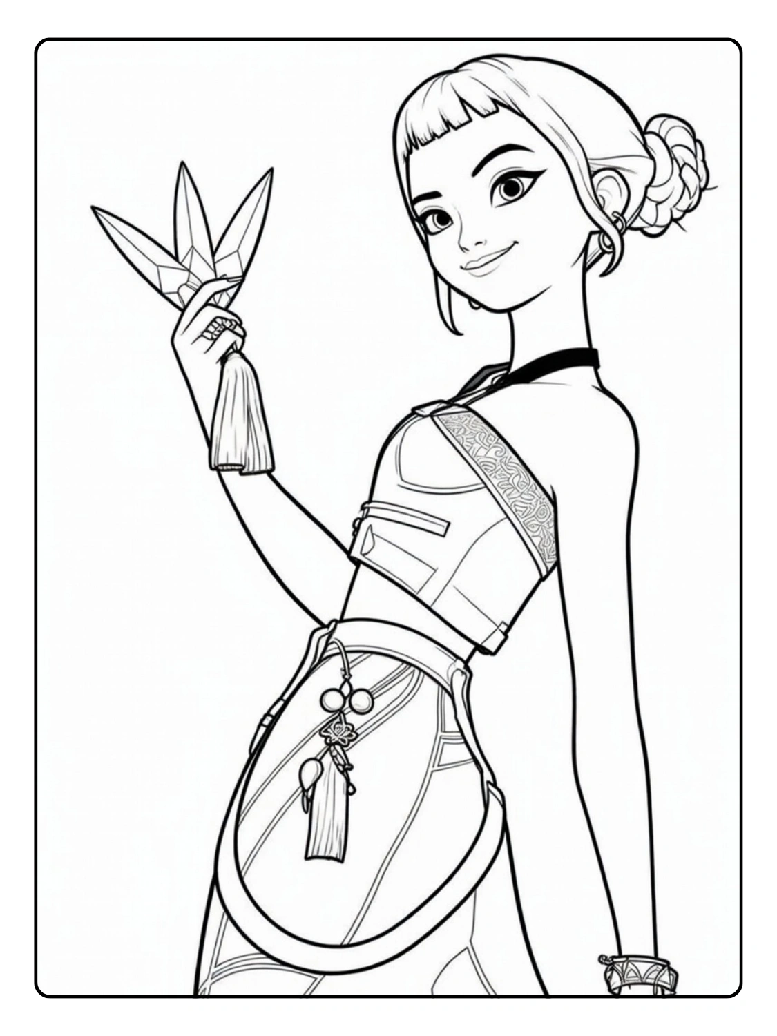 Zoey Coloriage (Kpop Demon Hunters)