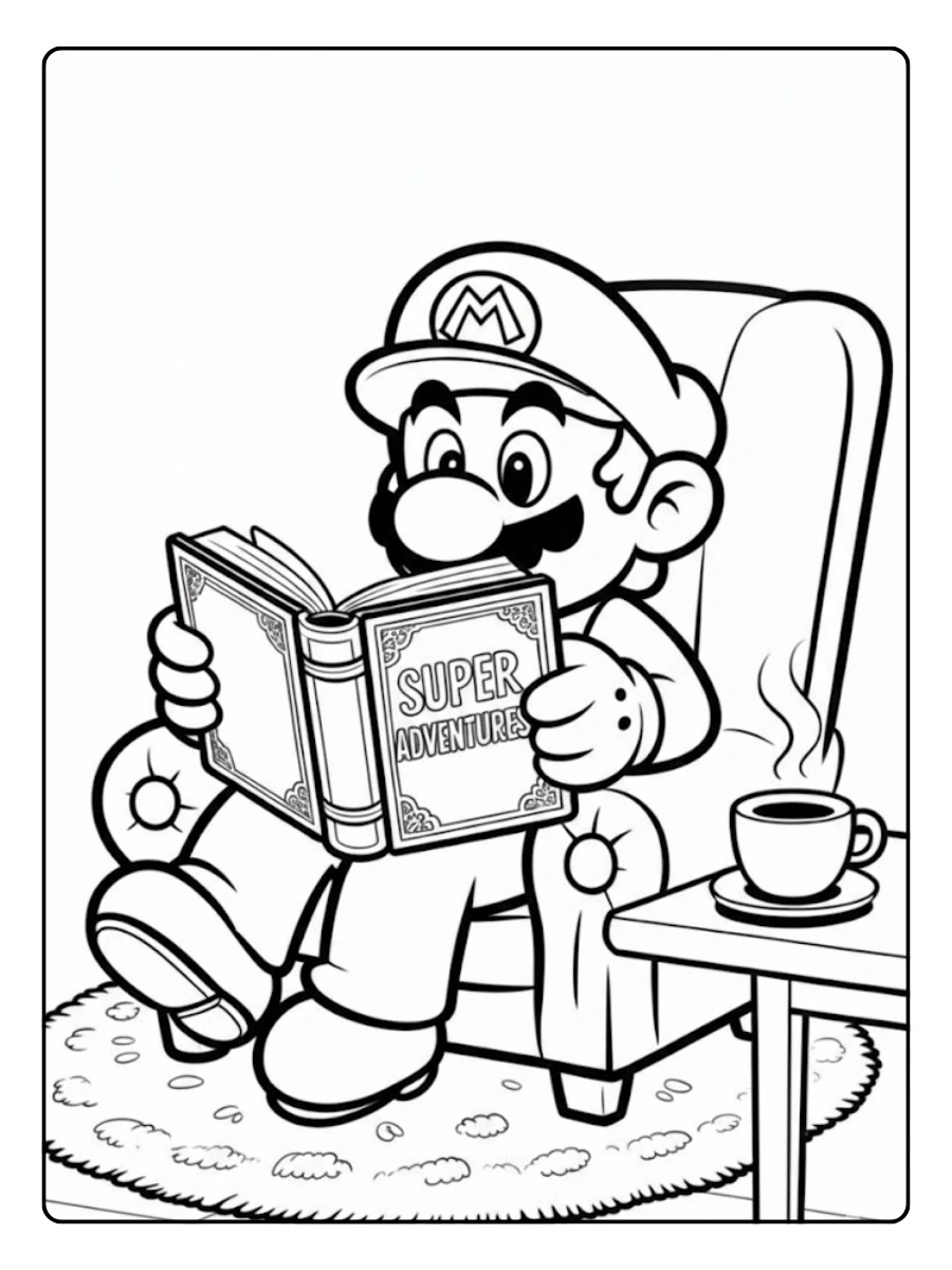 Coloriage Mario à imprimer