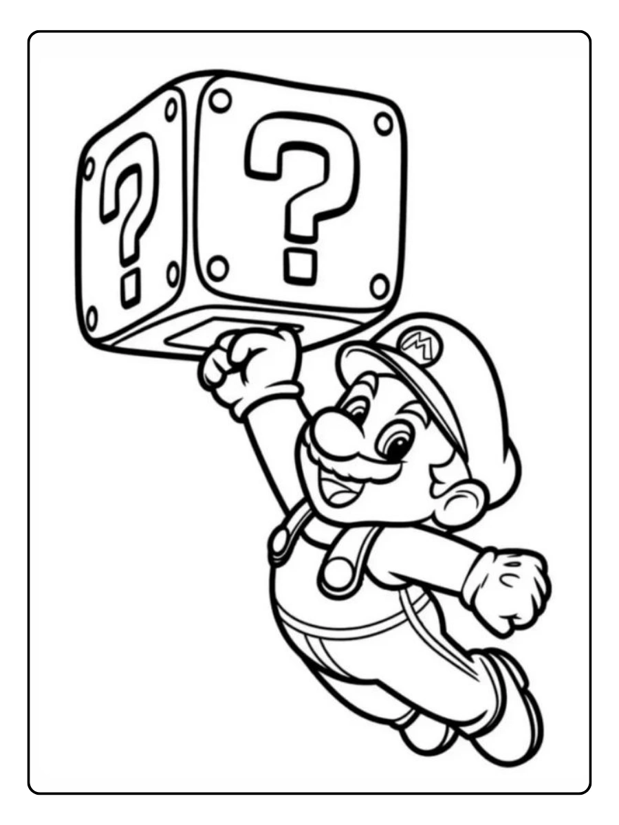Coloriage Mario aventure