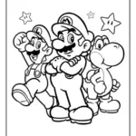 Coloriage Mario cartoon