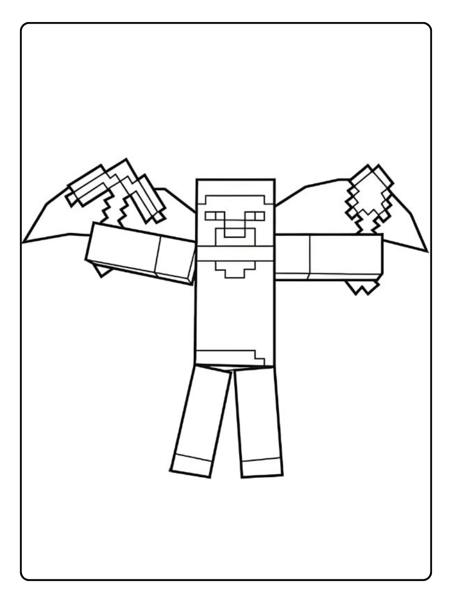 Coloriage Minecraft PDF gratuit