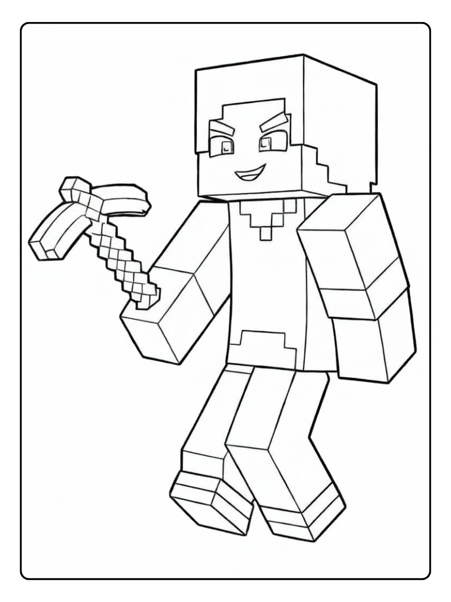 Coloriage Minecraft à imprimer gratuitement