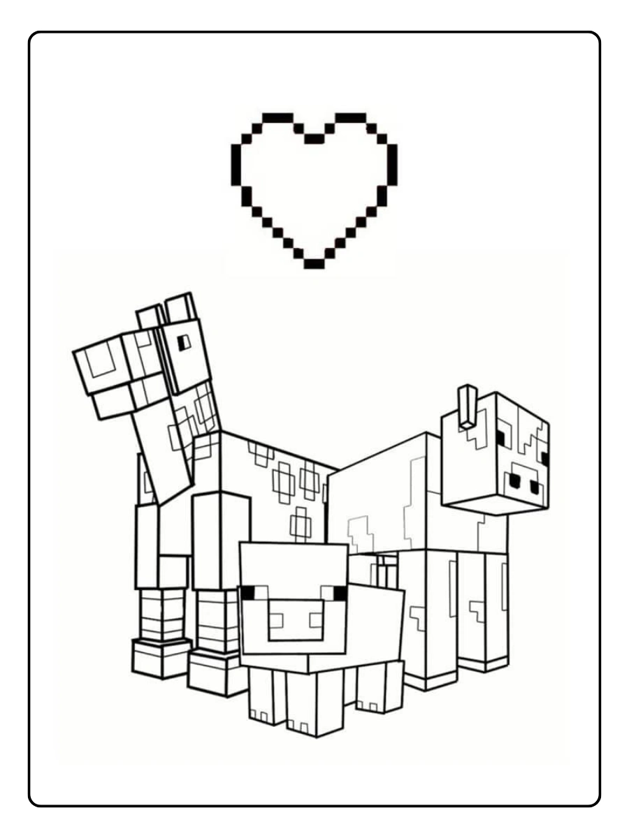 Coloriage Minecraft à imprimer pour enfants