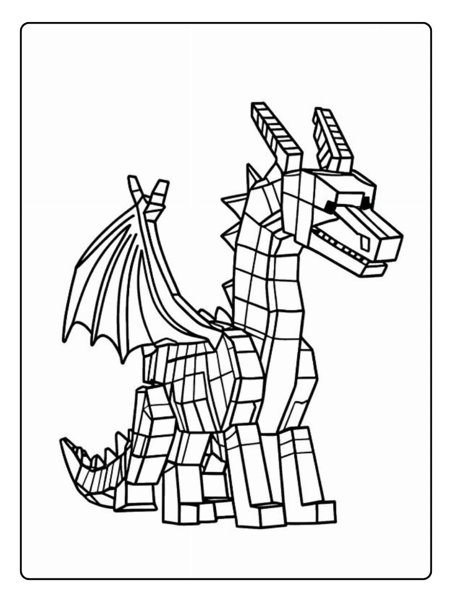 Coloriage Minecraft dessin cartoon