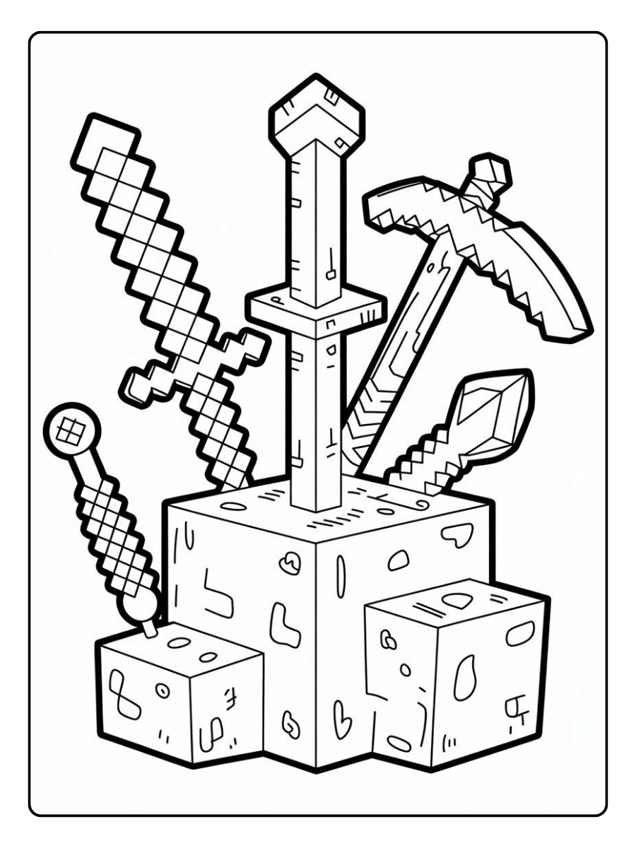 Coloriage Minecraft pour enfants