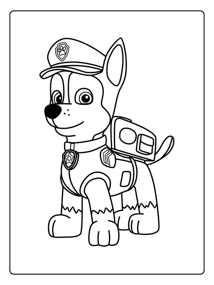 Coloriage Pat Patrouille Chase