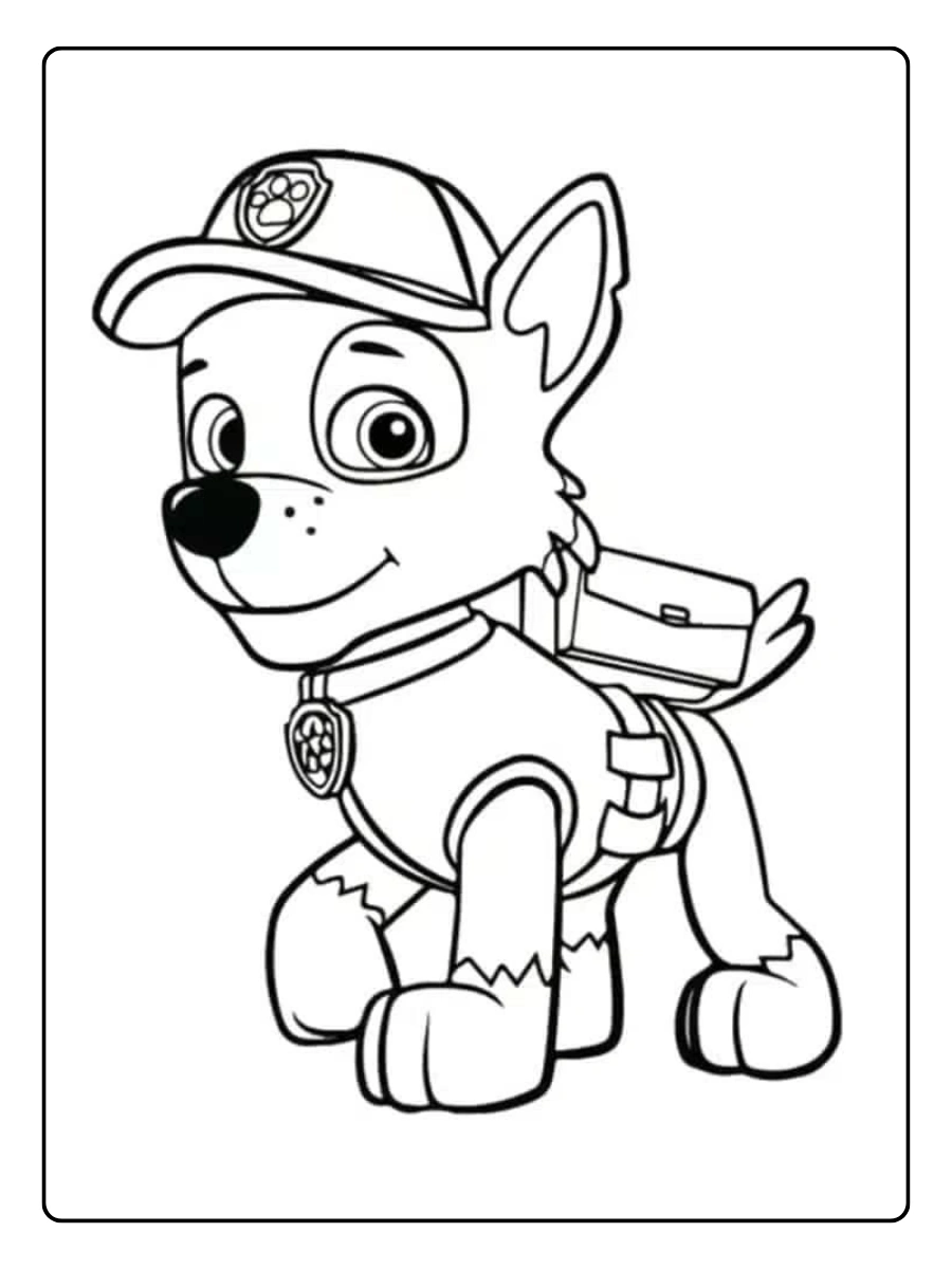 Coloriage Pat Patrouille Rocky