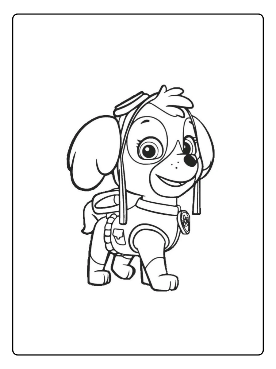 Coloriage Pat Patrouille Skye