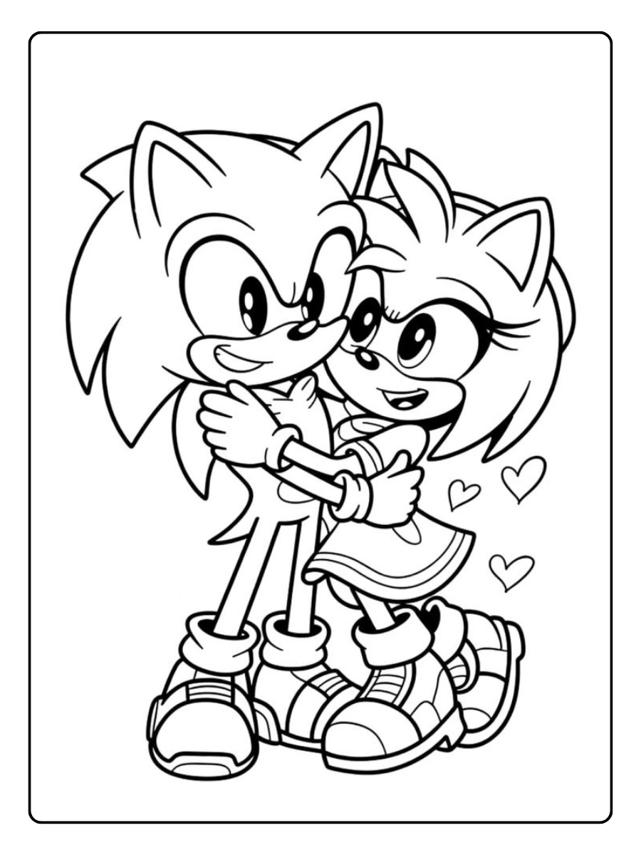 Coloriage Sonic pour enfants