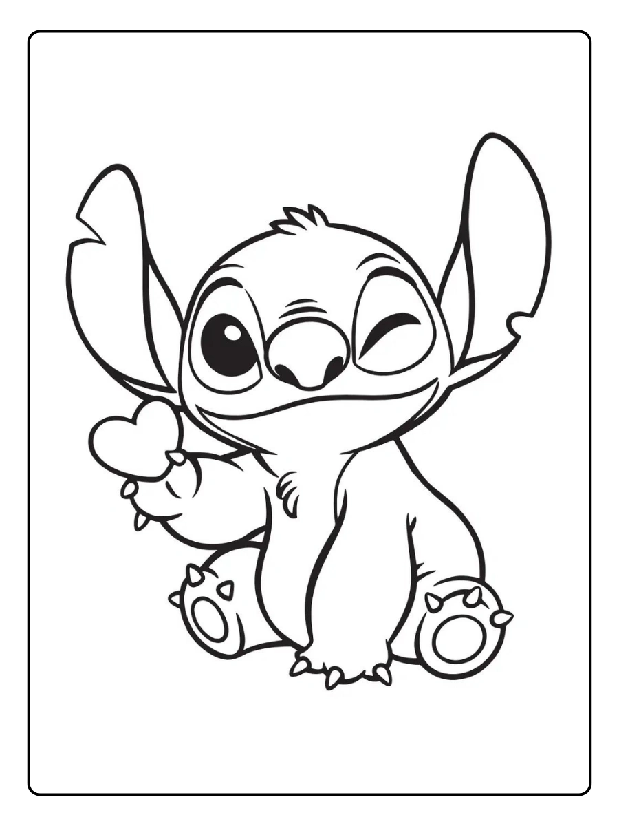 Coloriage Stitch à imprimer