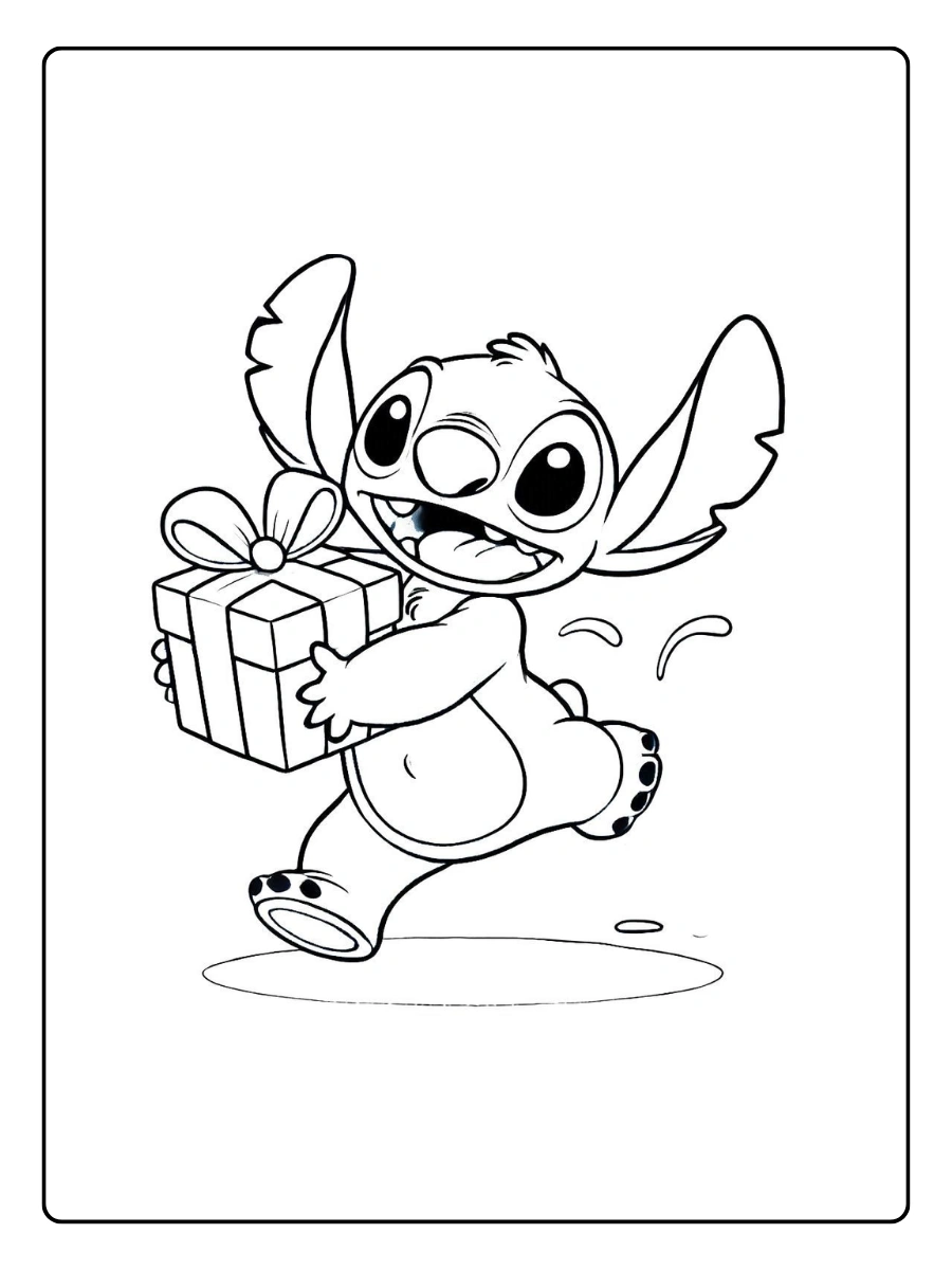 Coloriage Stitch mignon