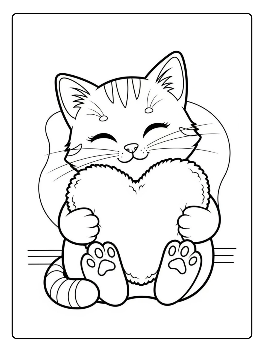Coloriage chat pour enfants