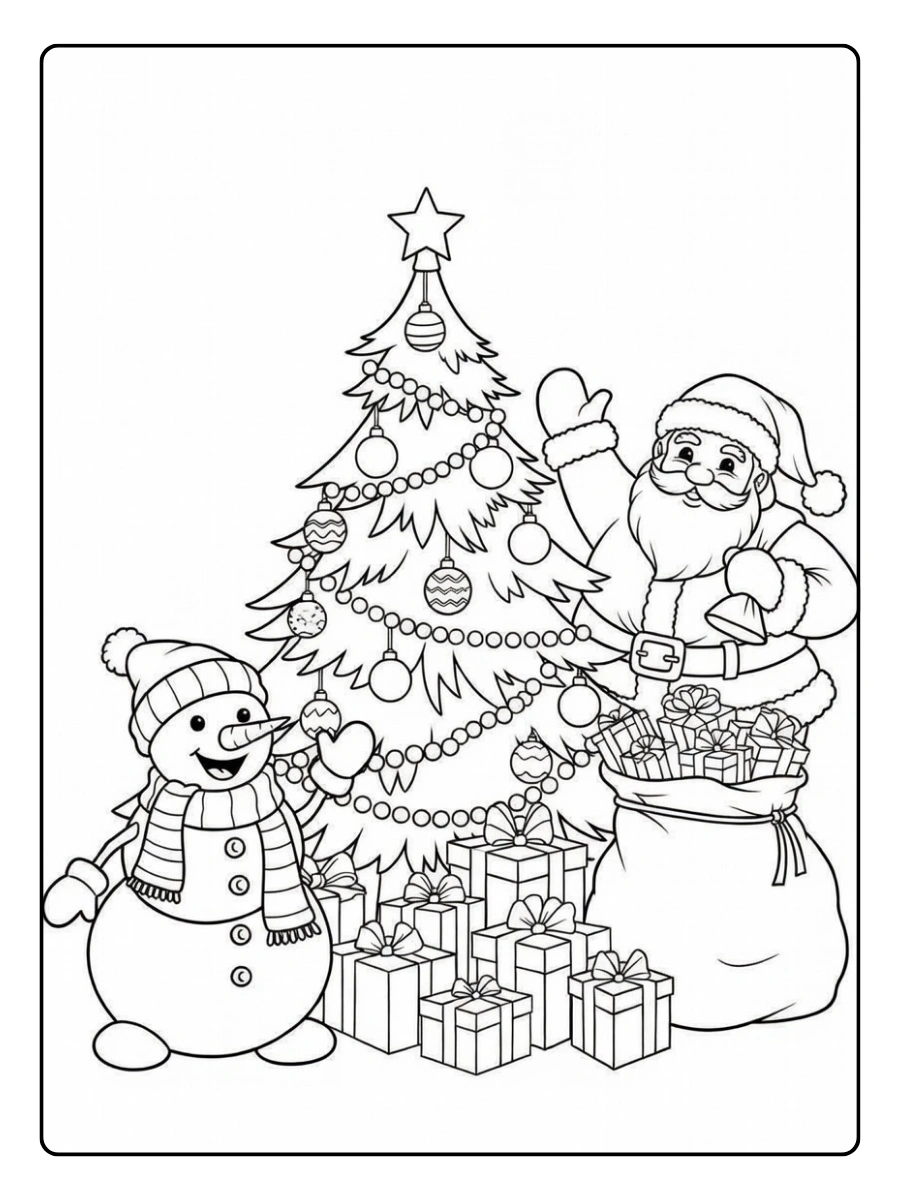 Coloriage de Noël à imprimer