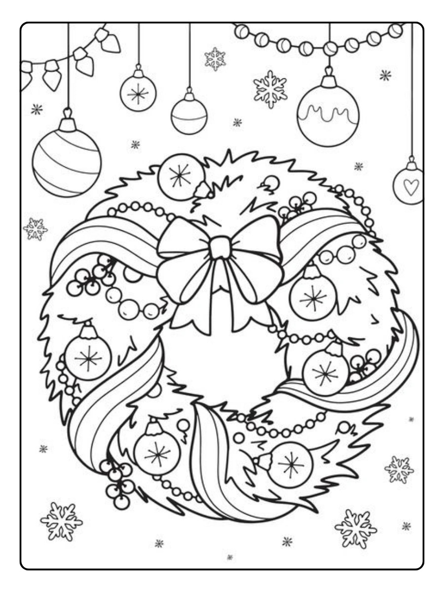 Coloriage de Noël facile