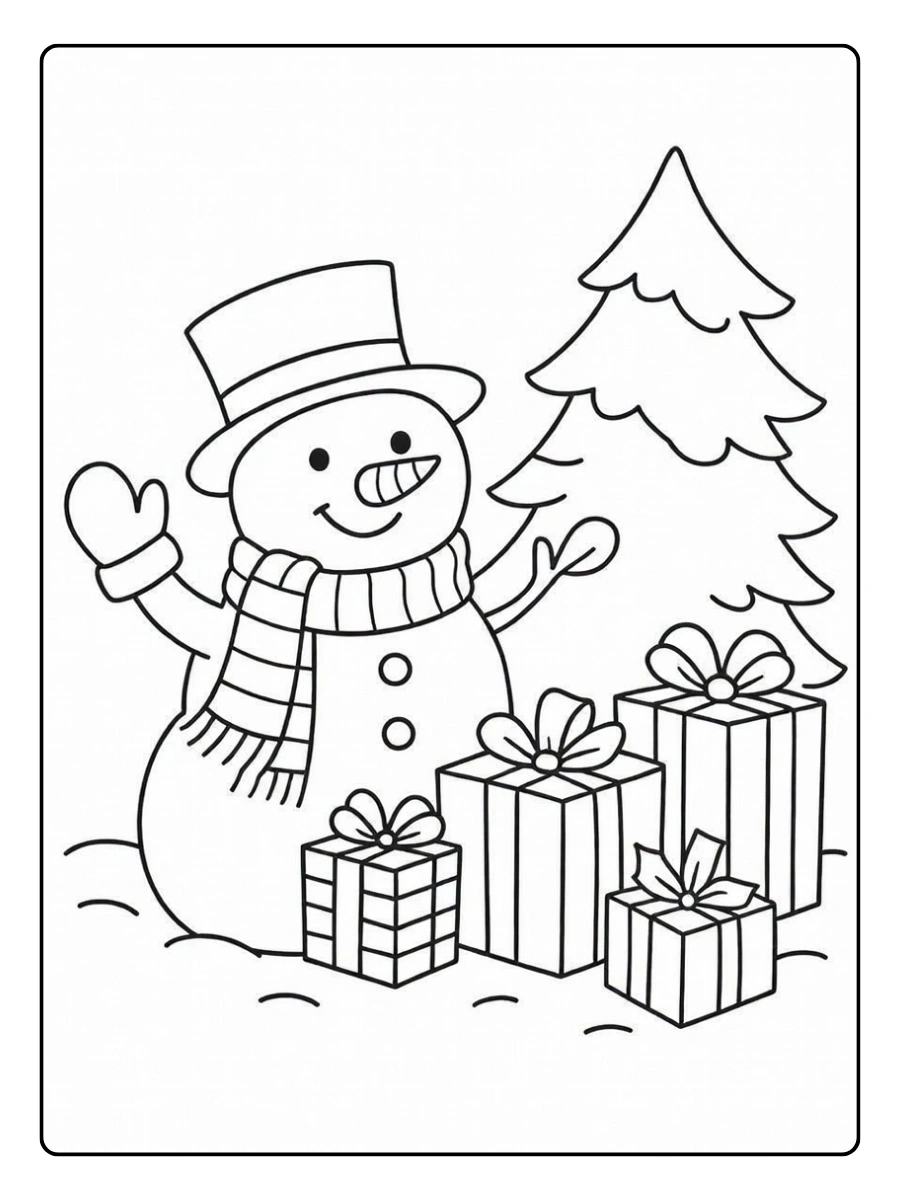 Coloriage de Noël pour enfants