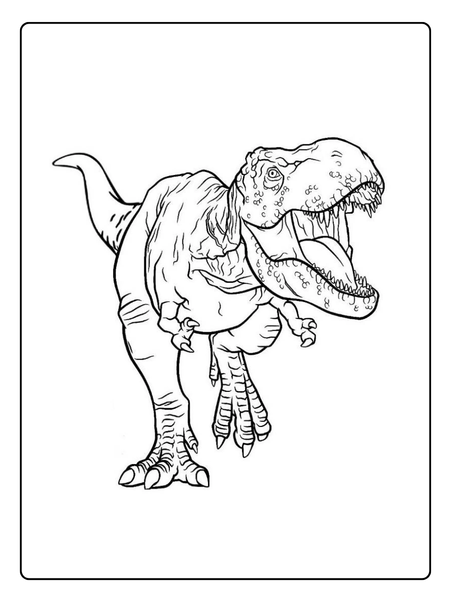 Coloriage dinosaure PDF gratuit