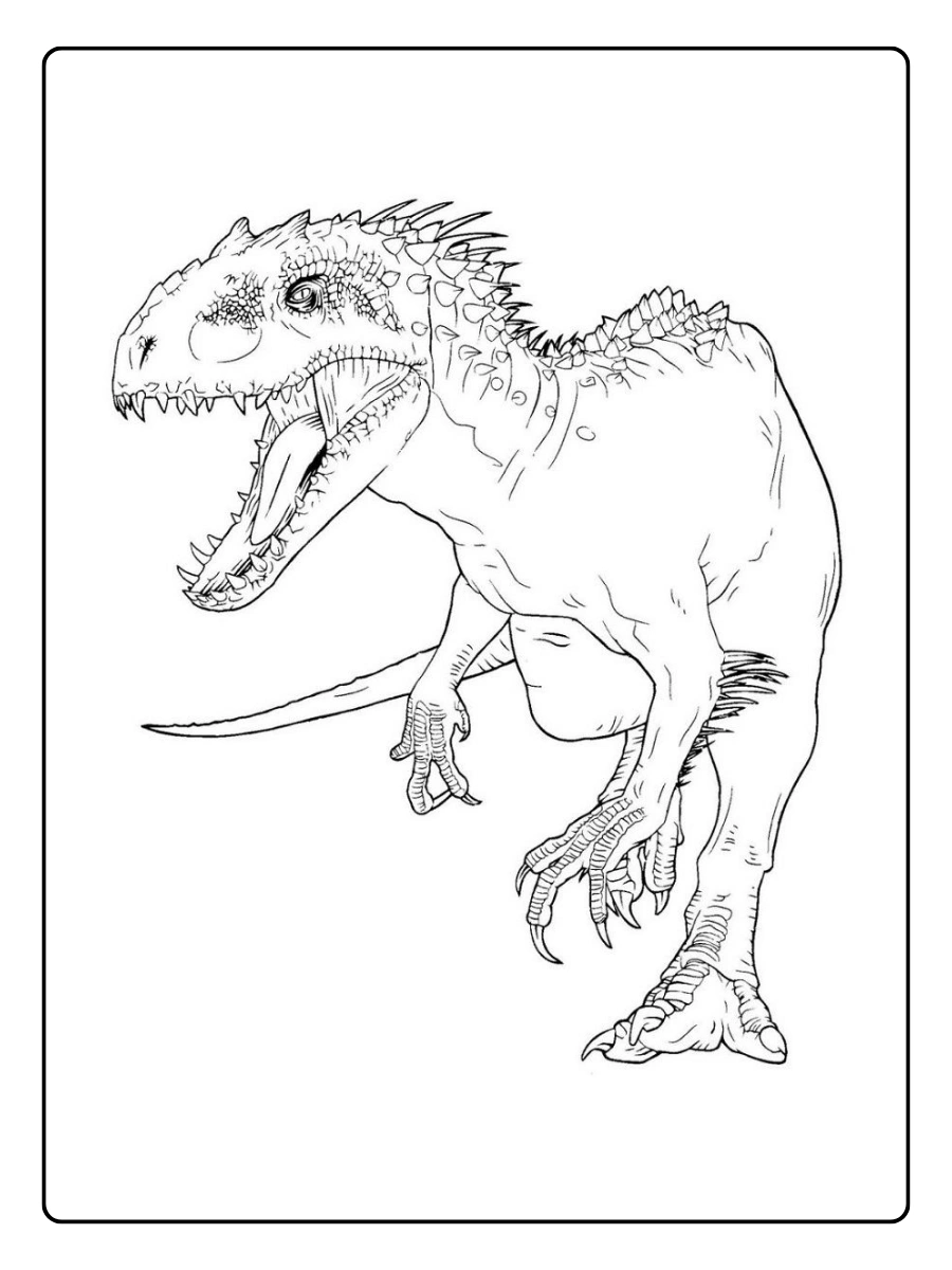 Coloriage dinosaure amusant pour enfants