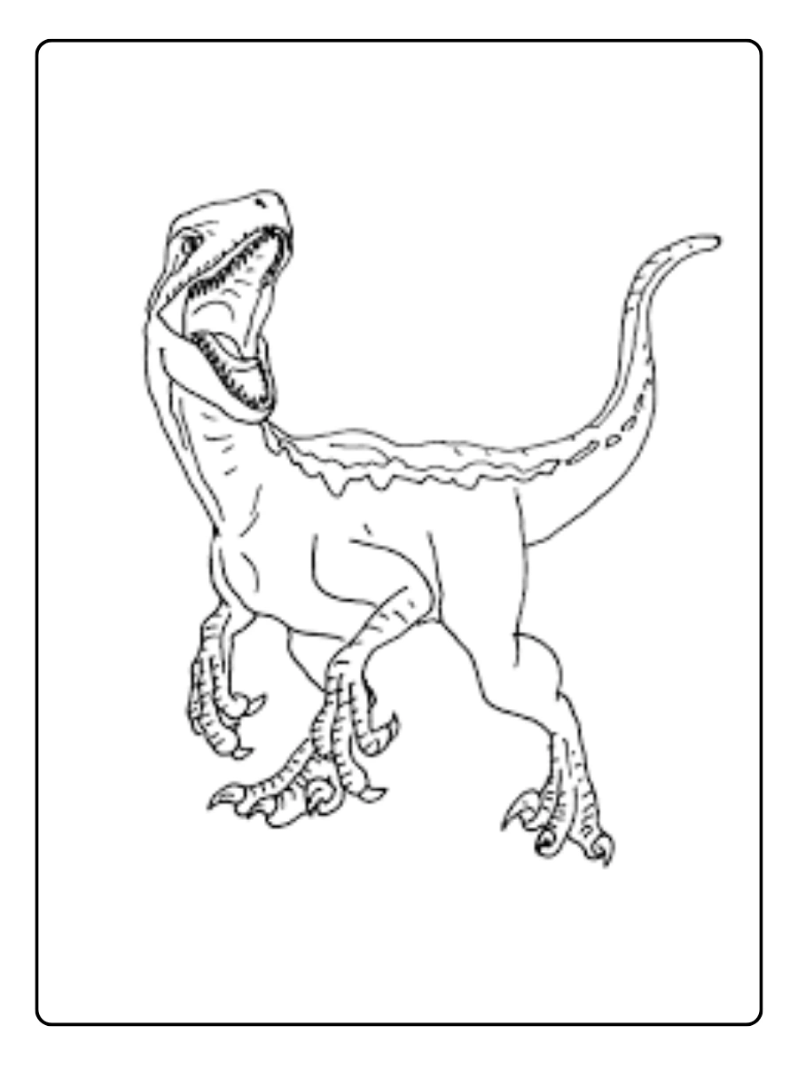 Coloriage dinosaure facile à colorier