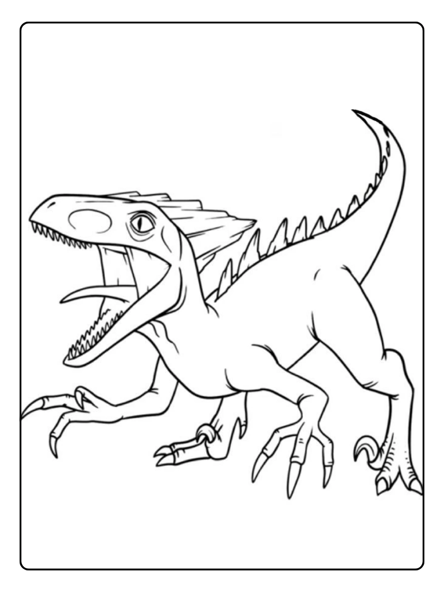 Coloriage dinosaure pour apprendre les couleurs