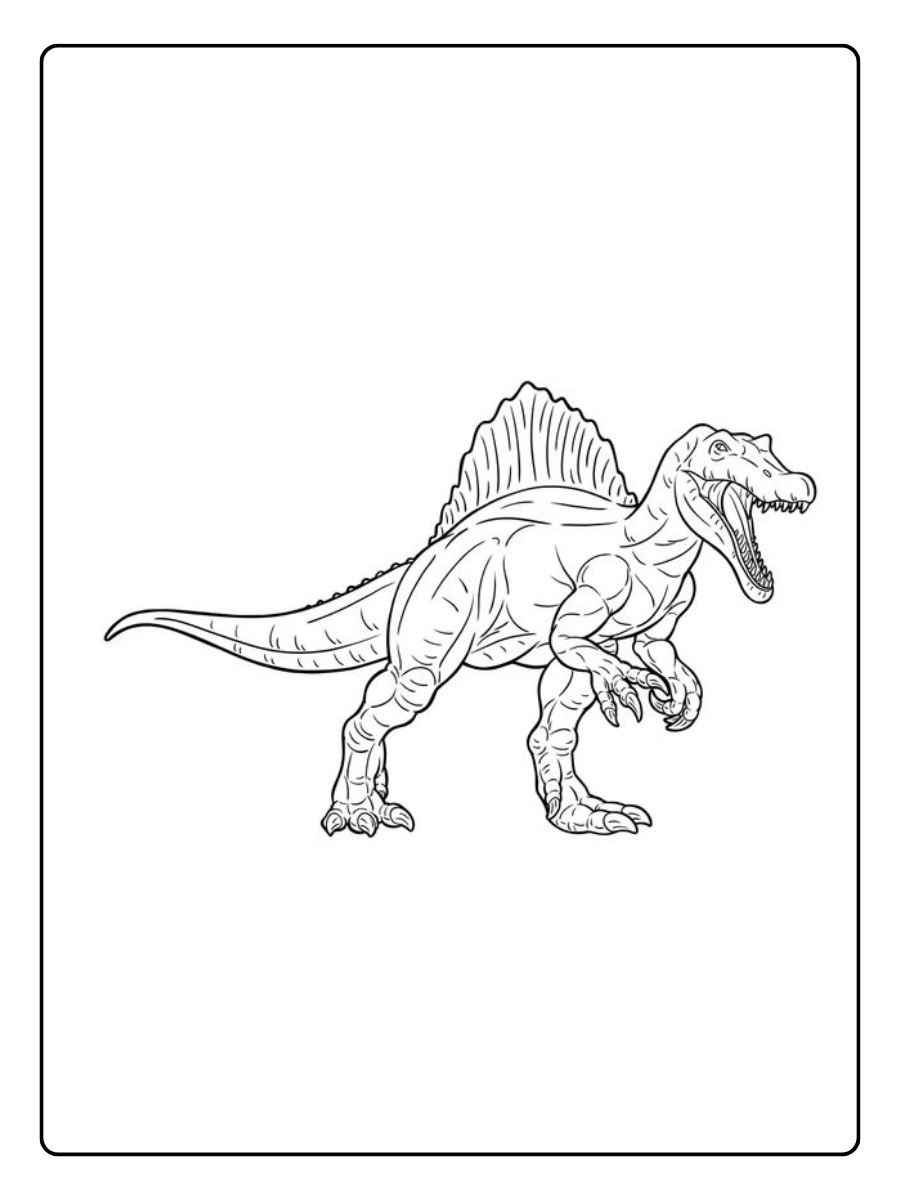 Coloriage dinosaure pour enfants débutants