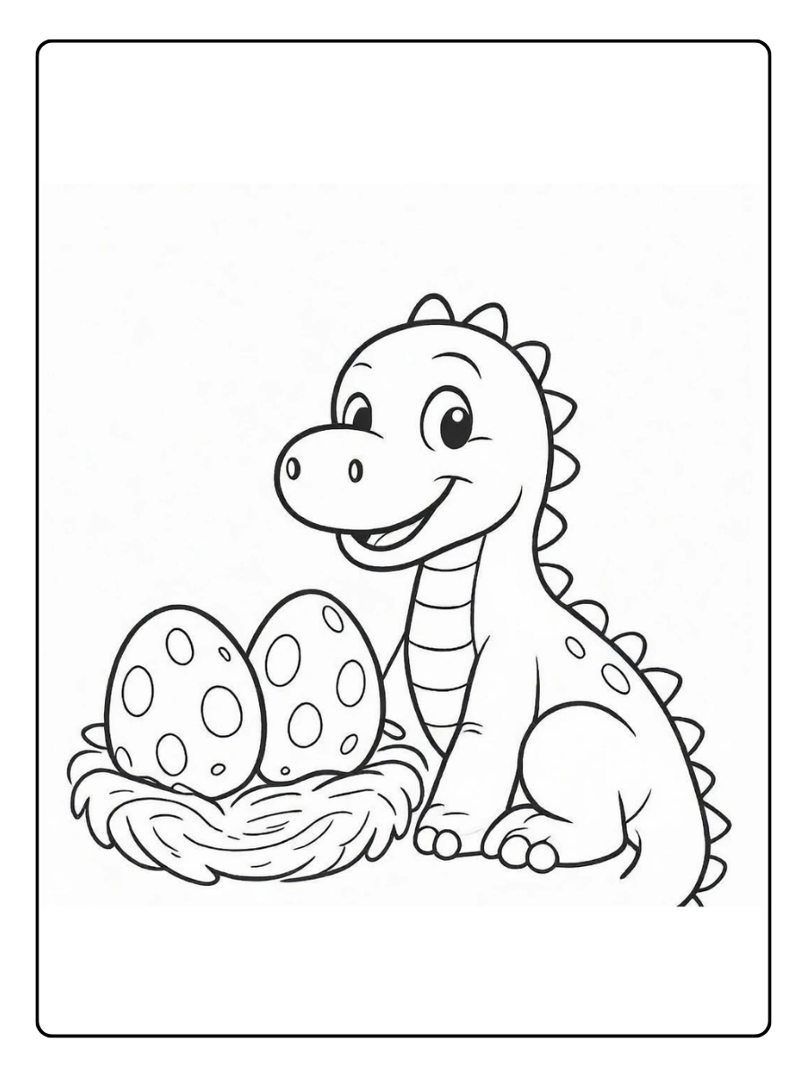 Coloriage dinosaure pour enfants