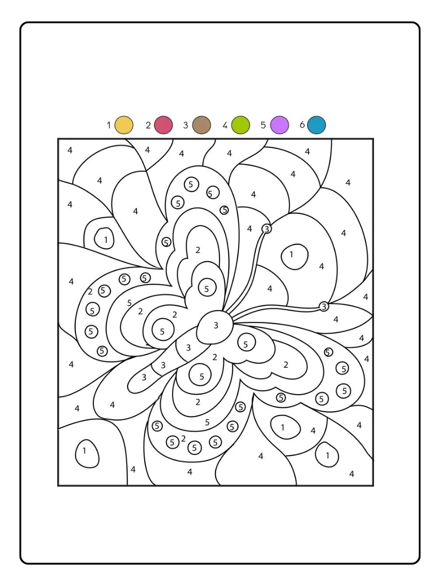 Coloriage magique avec dessins mignons pour enfants