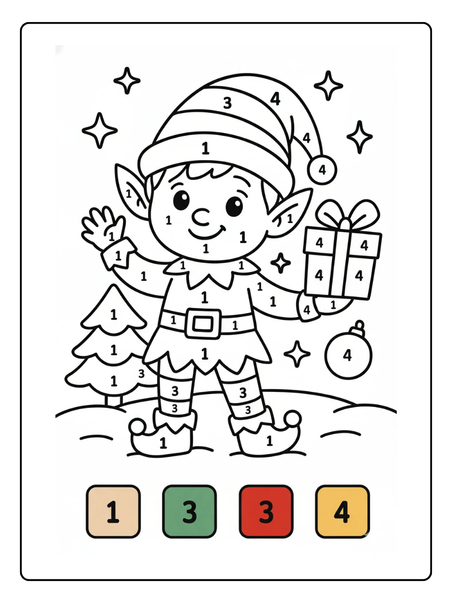 Coloriage magique mignon pour enfants