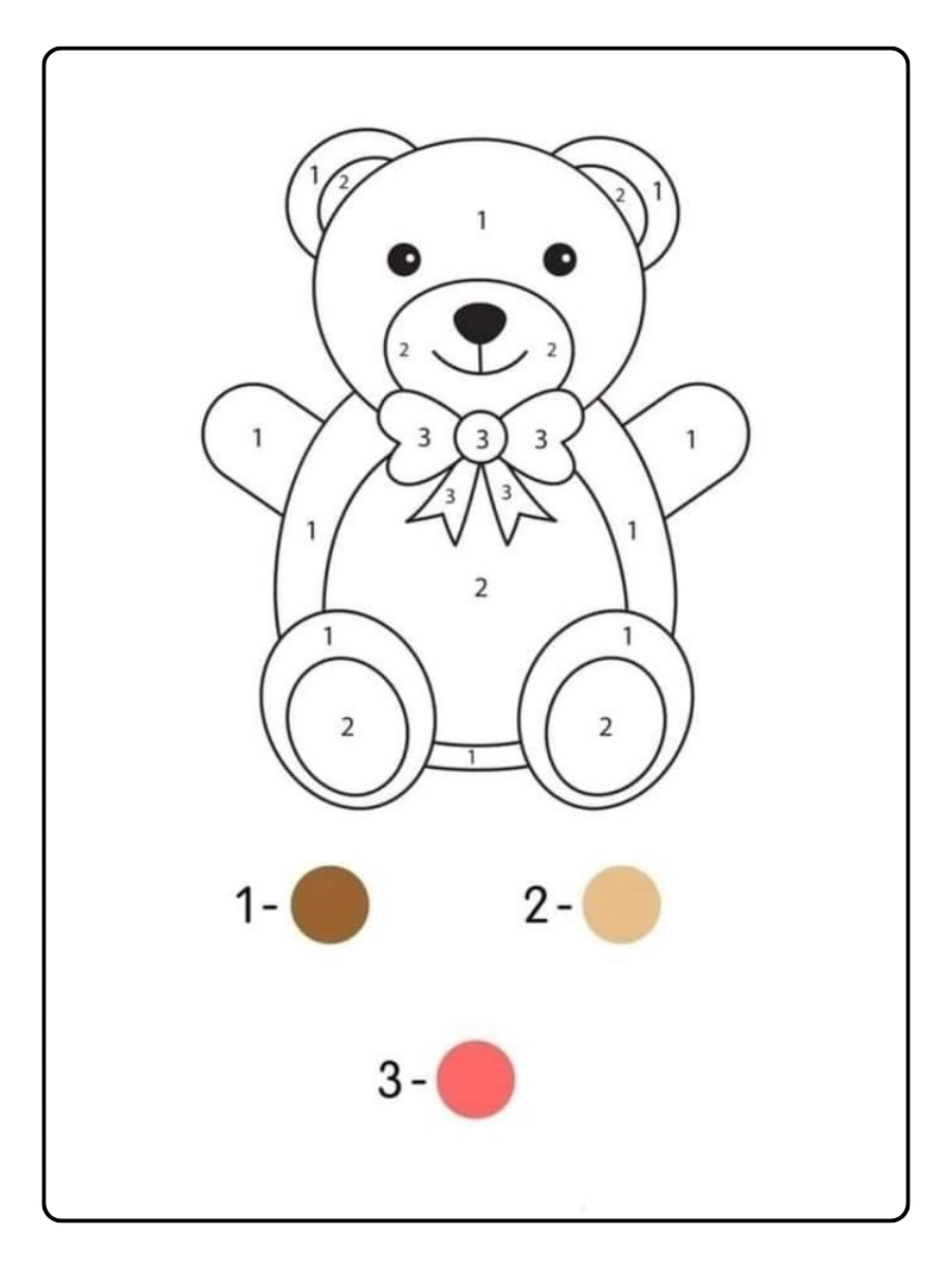 Coloriage magique pour enfants facile à imprimer