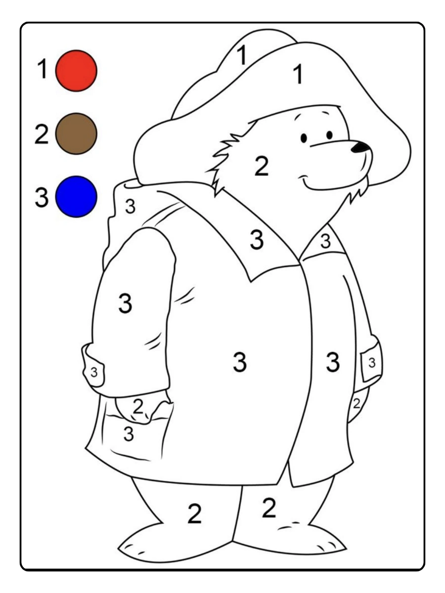 Coloriage magique simple à imprimer gratuitement