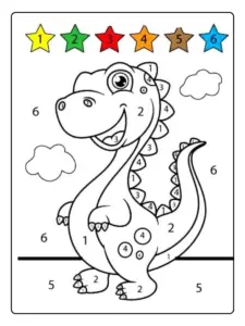 Coloriage magique simple pour bébé à colorier