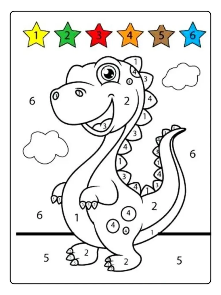 Coloriage magique simple pour bébé à colorier