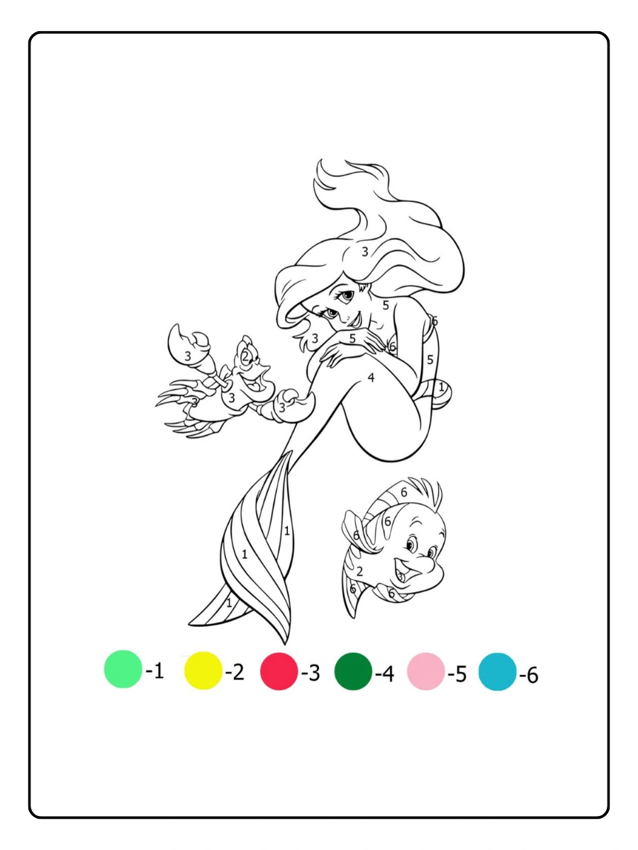 Coloriage mystère Disney PDF gratuit