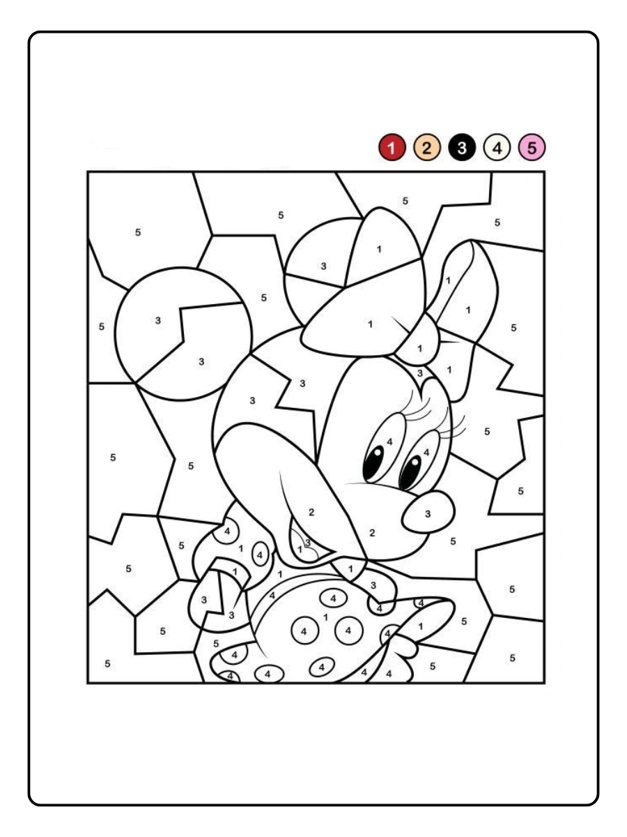 Coloriage mystère Disney à imprimer gratuitement