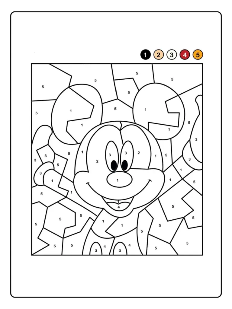 Coloriage mystère Disney pour enfants