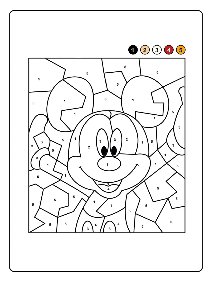 Coloriage mystère Disney pour enfants