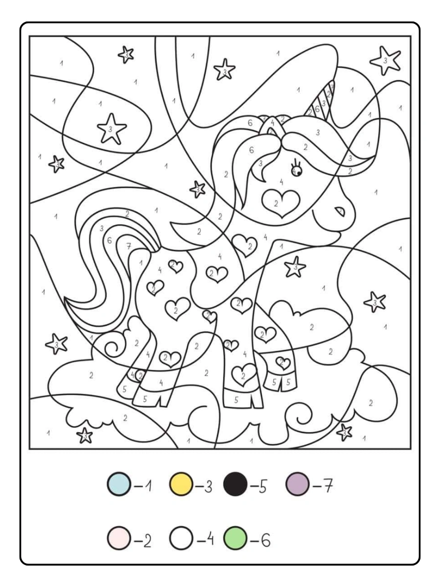 Coloriage mystère Disney simple à imprimer