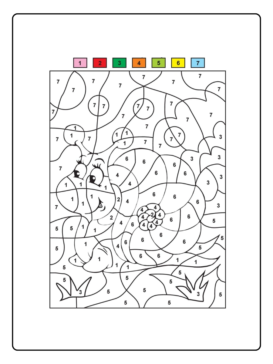 Coloriage mystère PDF gratuit pour enfants