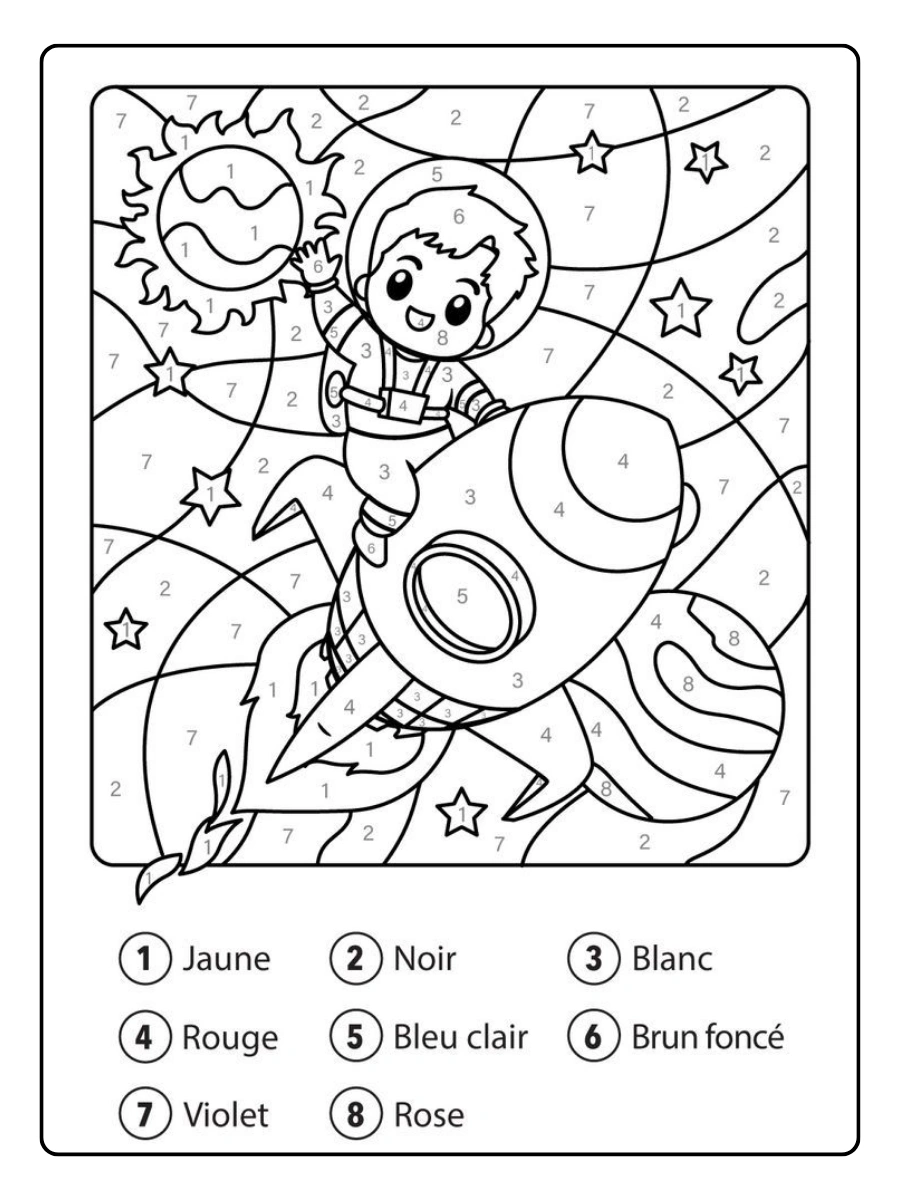 Coloriage mystère à imprimer gratuitement pour enfants