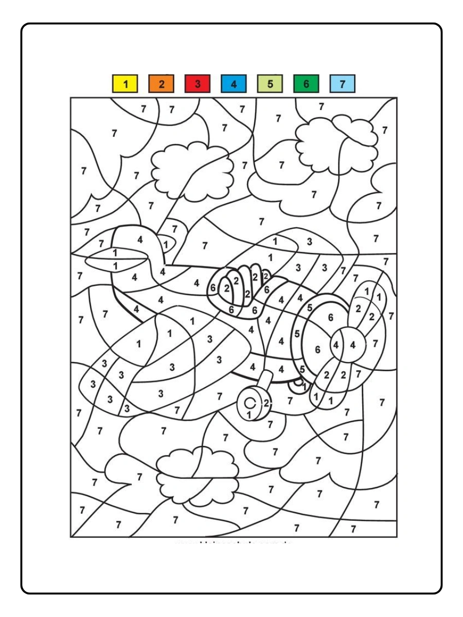 Coloriage mystère avec personnages amusants