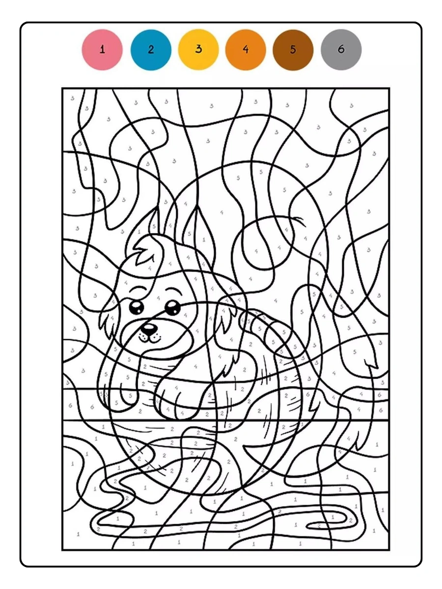 Coloriage mystère beau pour enfants à imprimer gratuitement