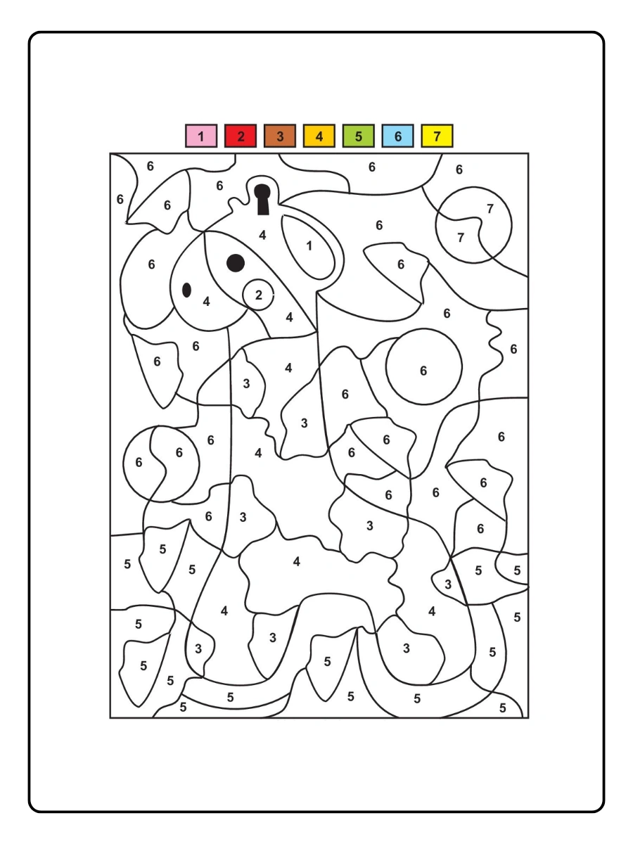 Coloriage mystère pour apprendre les couleurs aux enfants