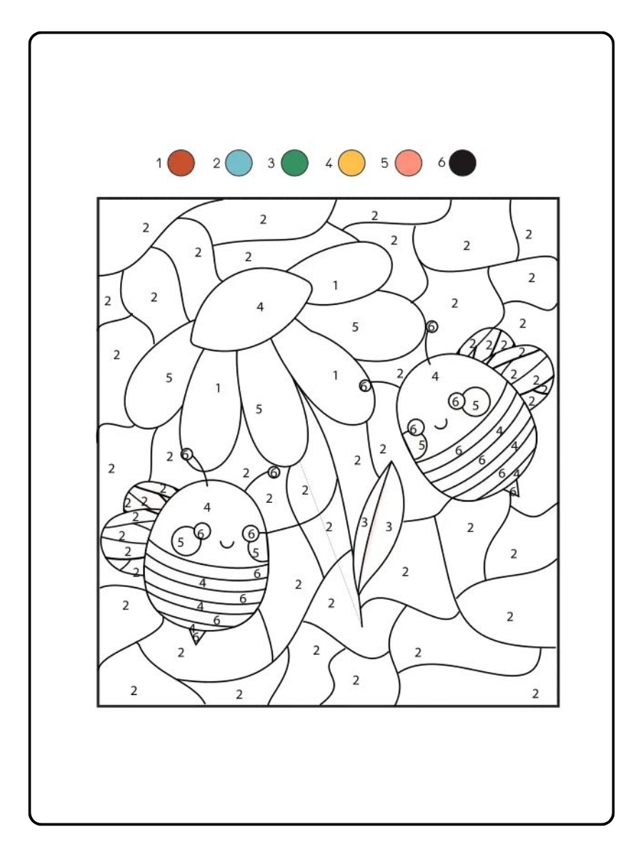 Coloriage mystère pour enfants débutants