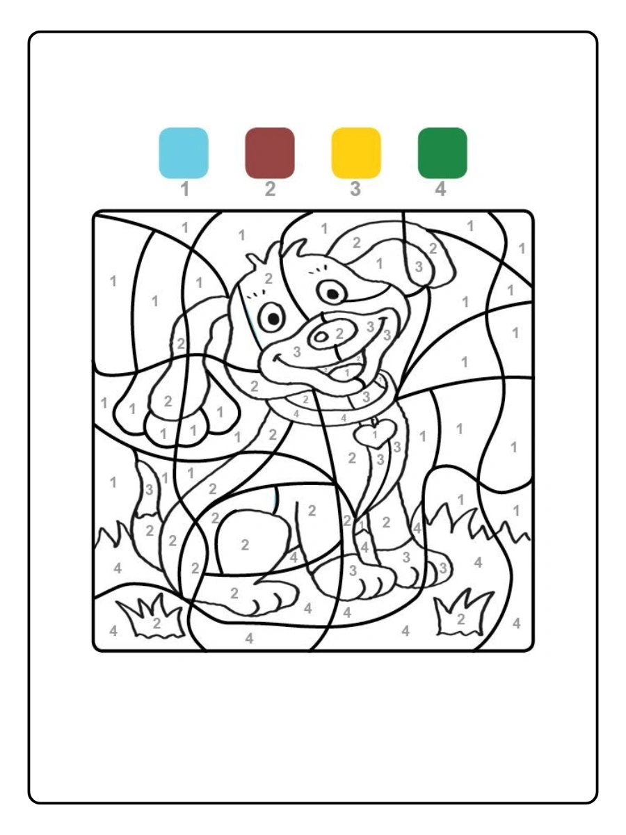 Coloriage mystère simple à imprimer gratuitement