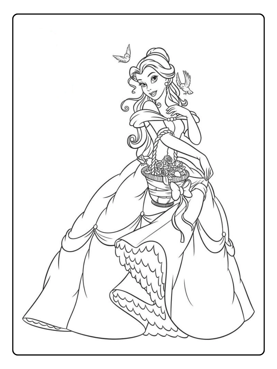 Coloriage princesse pour enfants