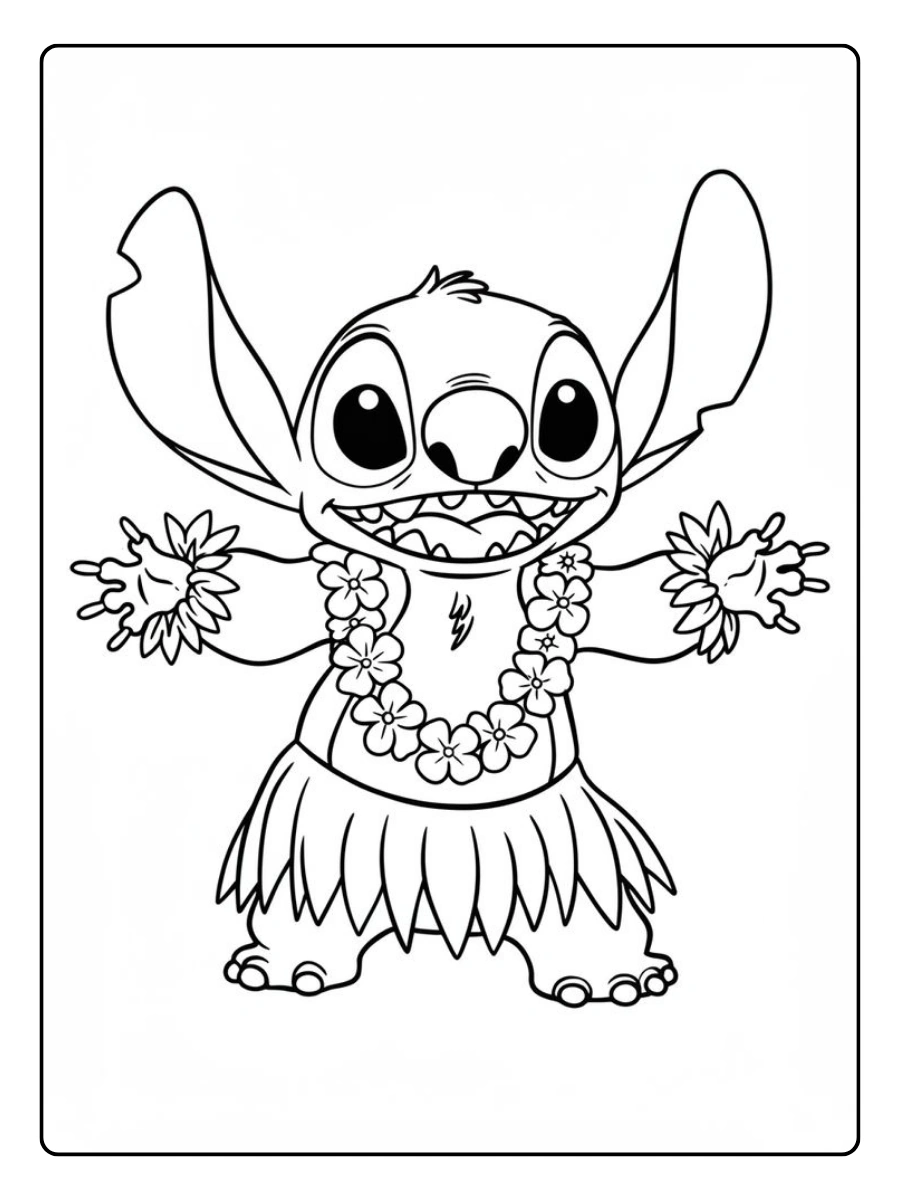 Dessin Stitch à colorier